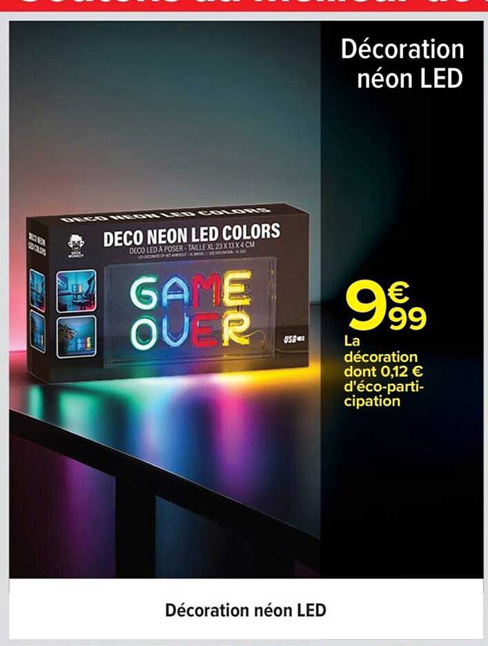 Décoration néon LED