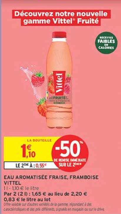 Découvrez notre nouvelle gamme Vittel® Fruité