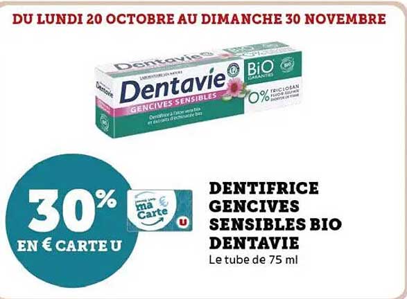 DENTIFRICE GENCIVES SENSIBLES BIO DENTAVIE
