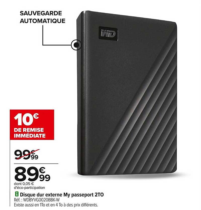 Disque dur externe My passeport 2TO