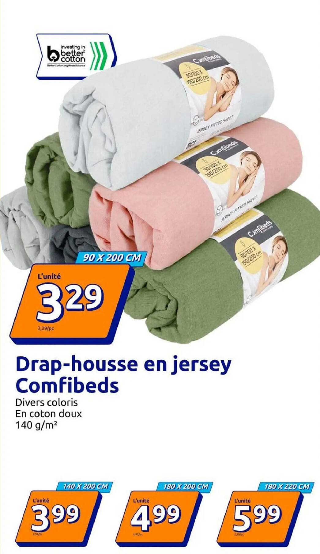 Drap-housse en jersey Comfibeds
