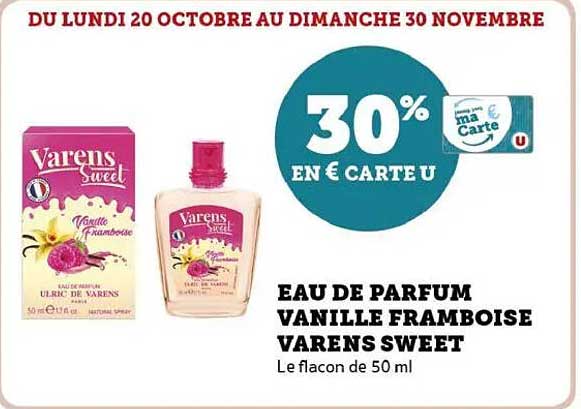 EAU DE PARFUM VANILLE FRAMBOISE VARENS SWEET