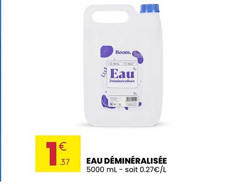 EAU DÉMINÉRALISÉE