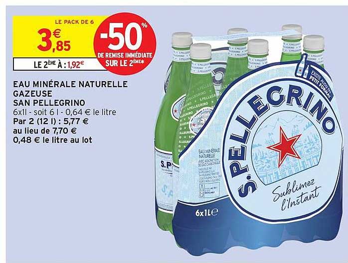 EAU MINÉRALE NATURELLE GAZEUSE SAN PELLEGRINO