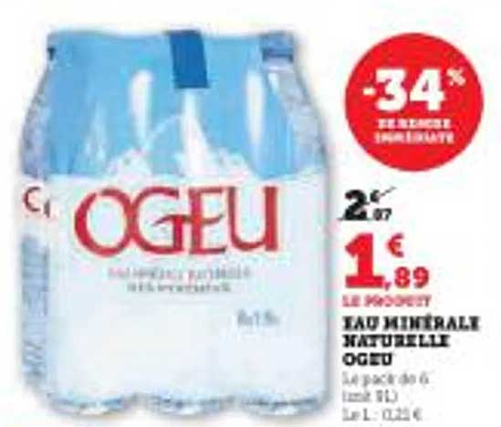 EAU MINÉRALE NATURELLE OGEU