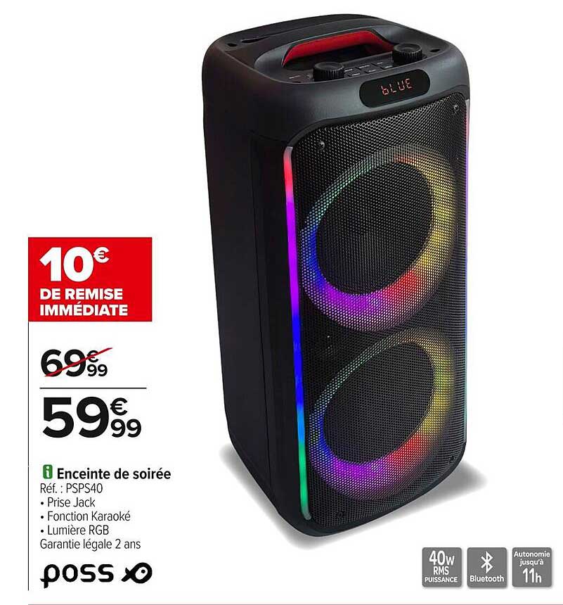 Enceinte de soirée