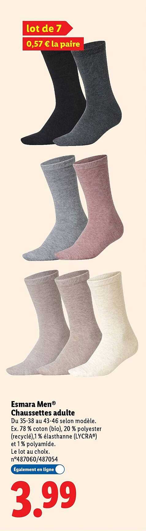 Esmara Men® Chaussettes adulte