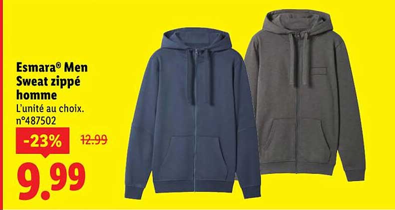 Esmara® Men Sweat zippé homme