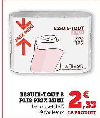 ESSUIE-TOUT 2 PLIS PRIX MINI