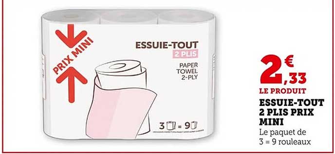 ESSUIE-TOUT 2 PLIS PRIX MINI