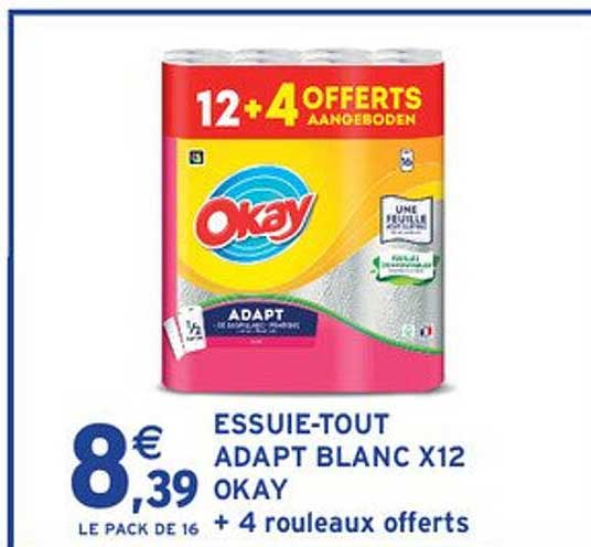 ESSUIE-TOUT ADAPT BLANC X12 OKAY