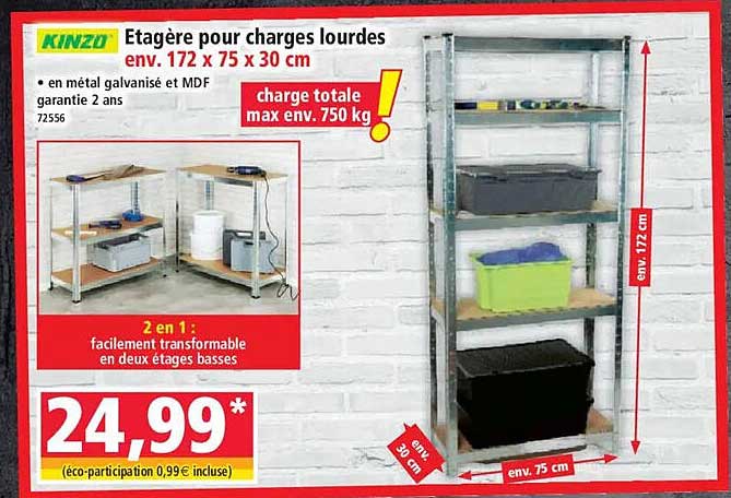 Etagère pour charges lourdes