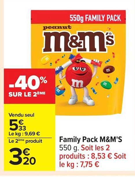 Family Pack M&M'S 550g
