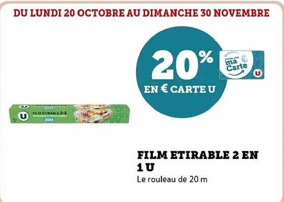 FILM ETIRABLE 2 EN 1 U