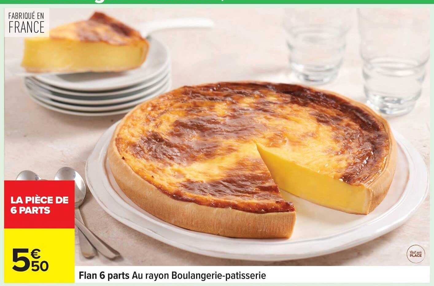 Flan 6 parts Au rayon Boulangerie-pâtisserie