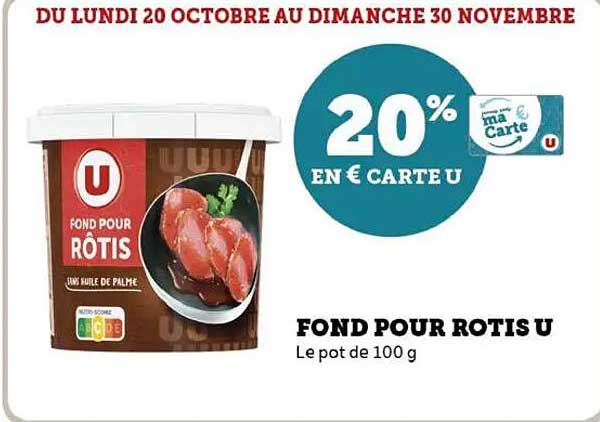 FOND POUR ROTIS U