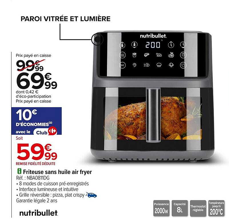 Friteuse sans huile air fryer