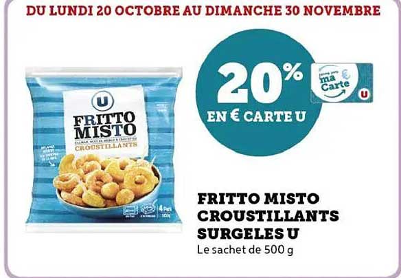 Fritto Misto Croustillants Surgelés U