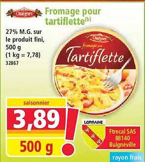 Fromage pour tartiflette