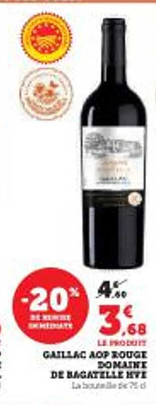 GAILLAC AOP ROUGE DOMAINE DE BAGATELLE HT