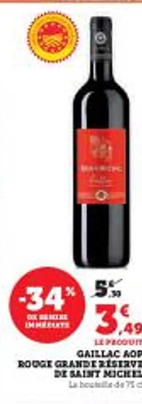 GAILLAC AOP ROUGE GRANDE RÉSERVE DE SAINT MICHEL