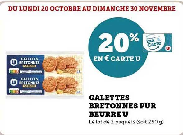 GALETTES BRETONNES PUR BEURRE U