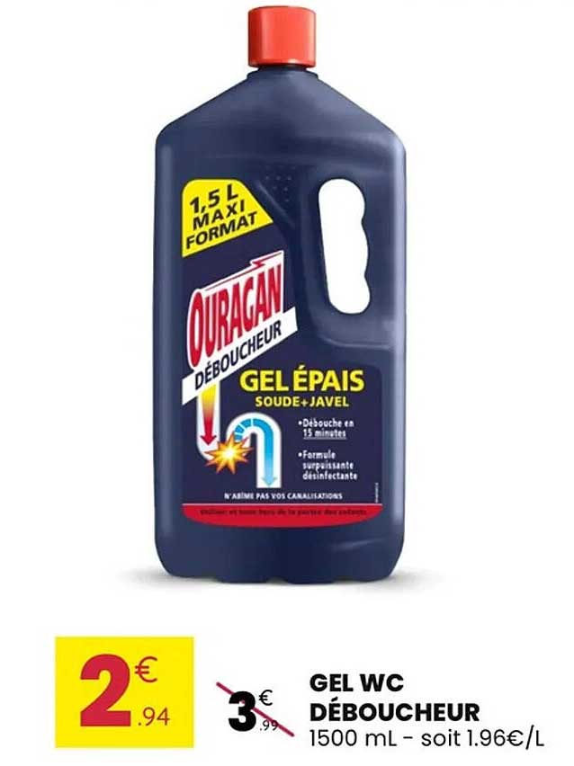 GEL WC DÉBOUCHEUR