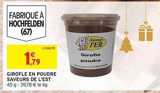 GIROFLE EN POUDRE SAVEURS DE L'EST