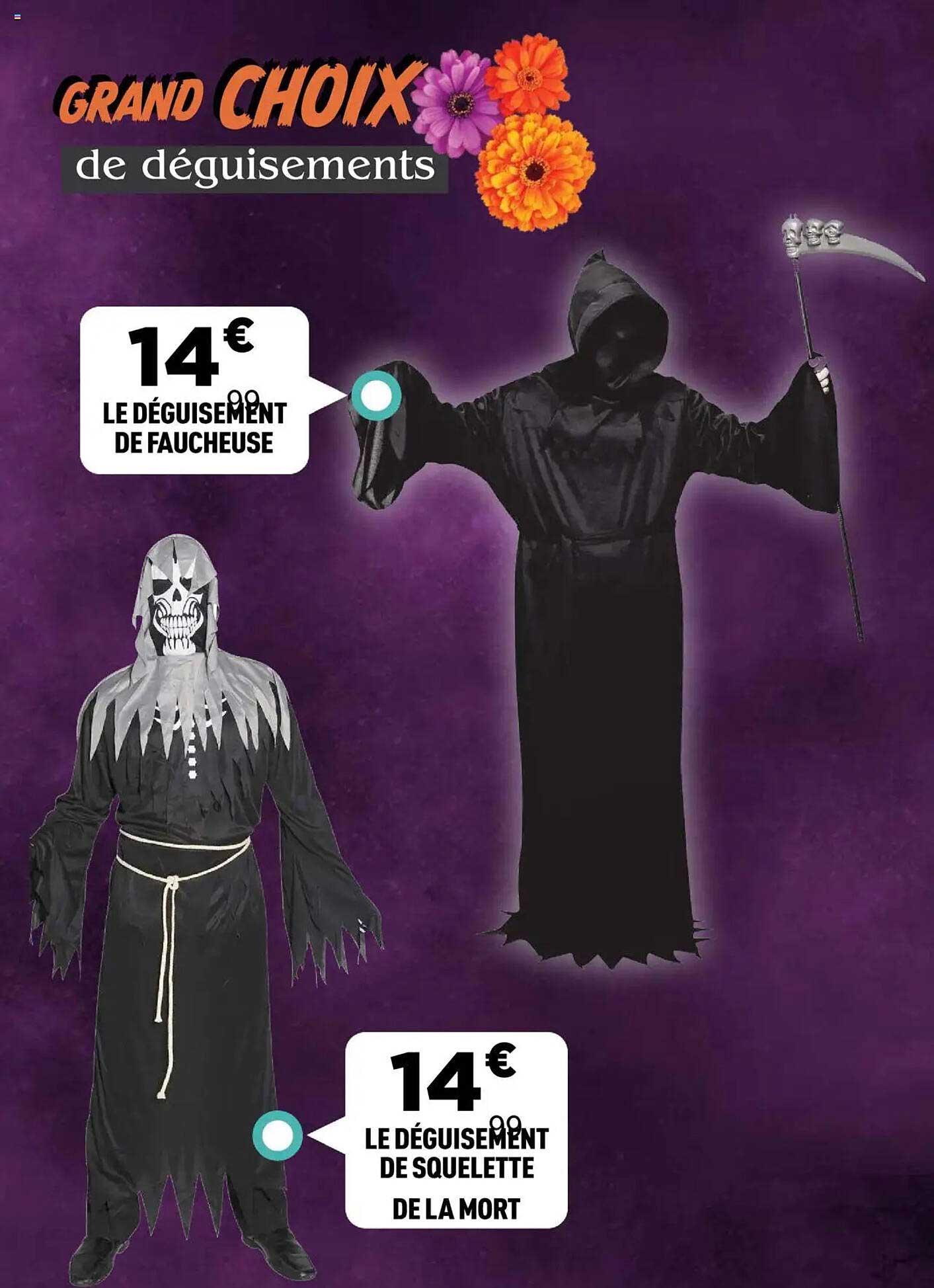 GRAND CHOIX de déguisements