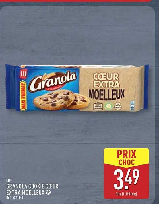 Granola Cookie Cœur Extra Moelleux