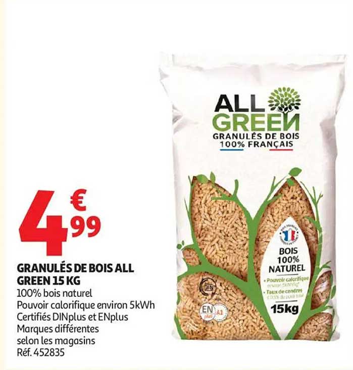 Granulés de bois All Green 15 kg
