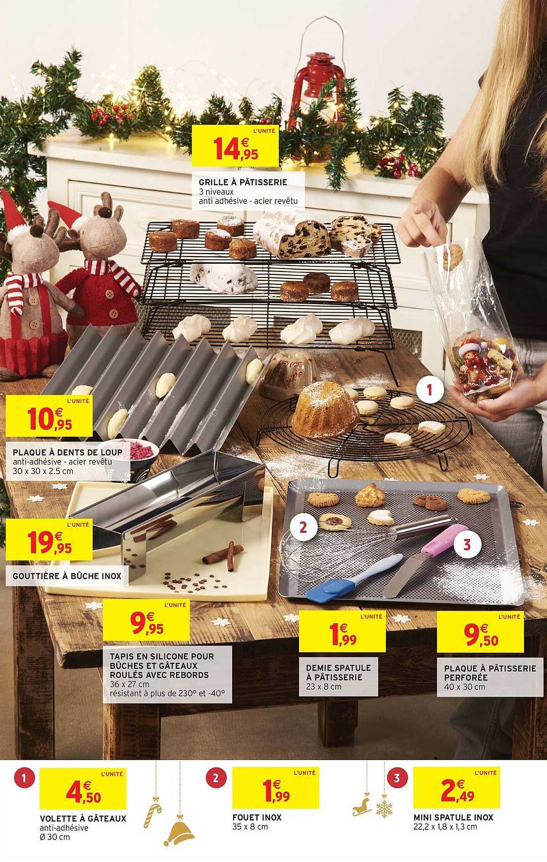 GRILLE À PÂTISSERIE 3 niveaux anti adhésif - acier revêtu