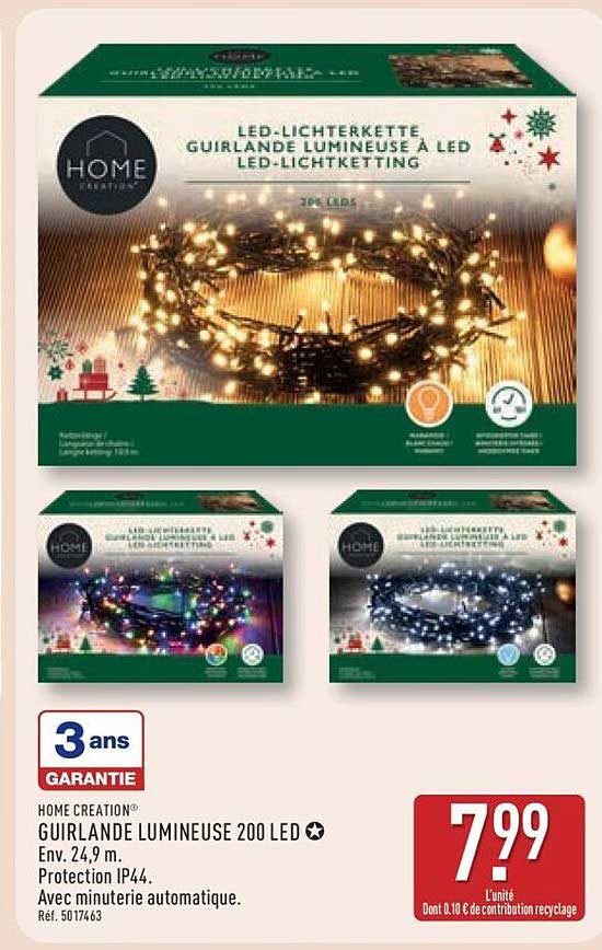 GUIRLANDE LUMINEUSE 200 LED