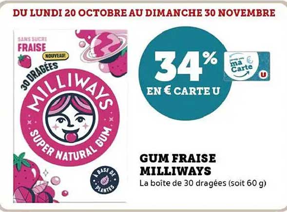 GUM FRAISE MILLIWAYS