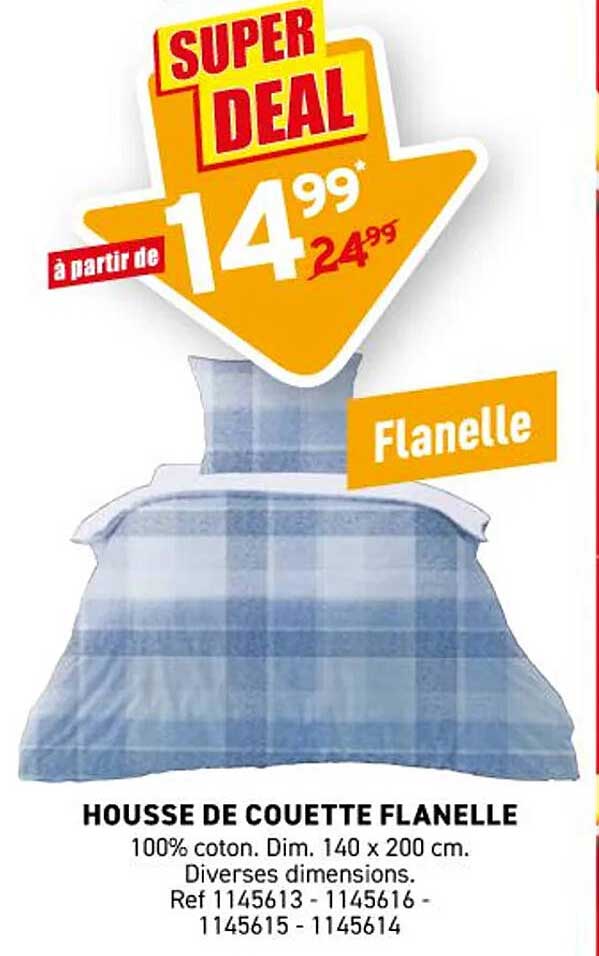Housse de couette flanelle