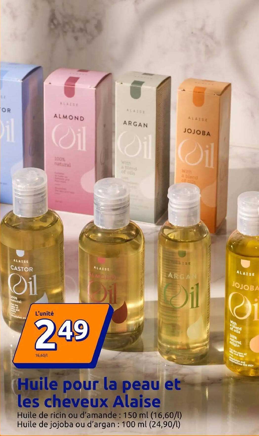 Huile pour la peau et les cheveux Alaise