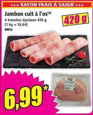 Jambon cuit à l'os