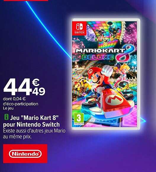 Jeu "Mario Kart 8" pour Nintendo Switch