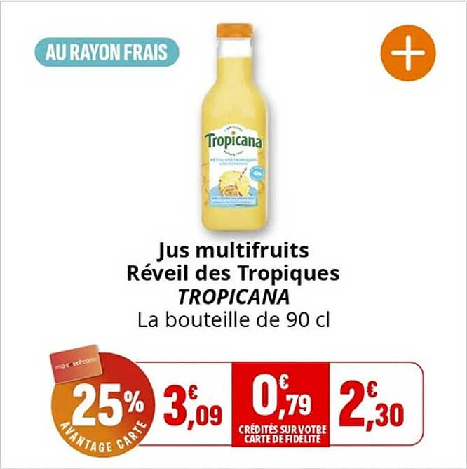 Jus multifruits Réveil des Tropiques TROPICANA
