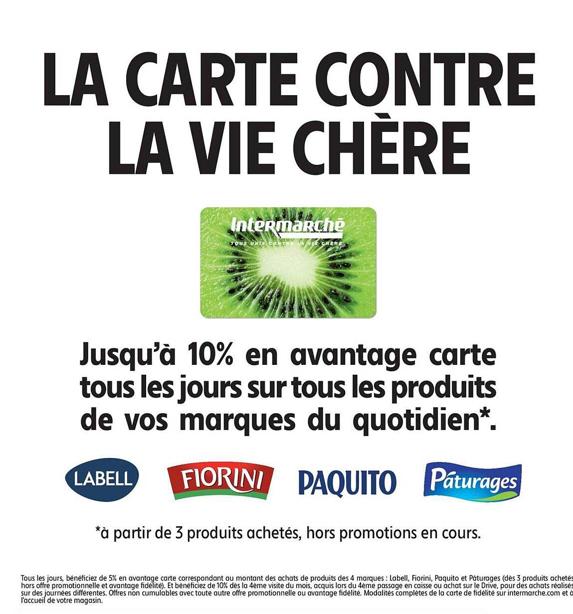 LA CARTE CONTRE LA VIE CHÈRE