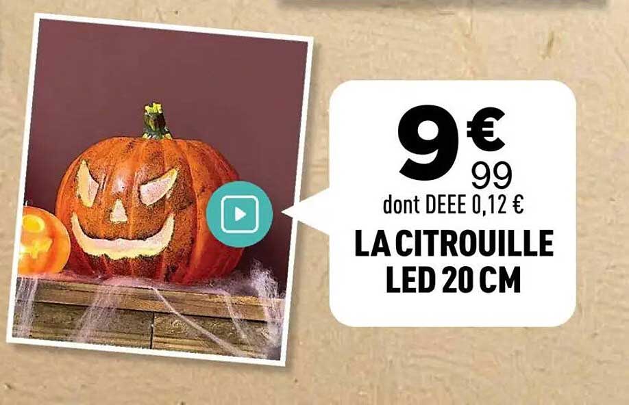 LA CITROUILLE LED 20 CM