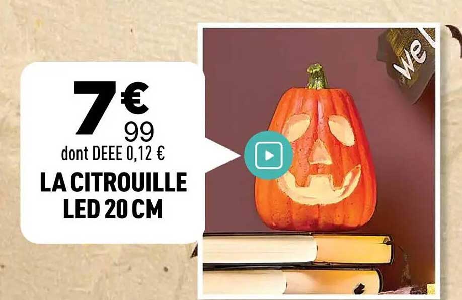 LA CITROUILLE LED 20 CM
