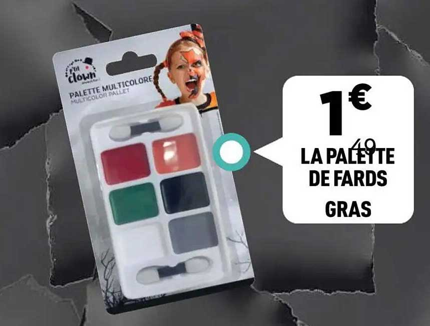 LA PALETTE DE FARDS GRAS