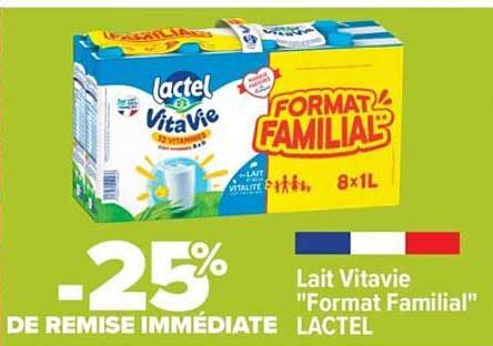 Lait Vitavie "Format Familial" LACTEL
