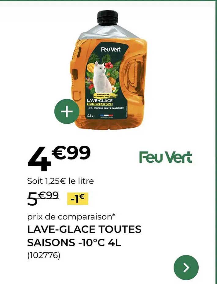 LAVE-GLACE TOUTES SAISONS -10°C 4L