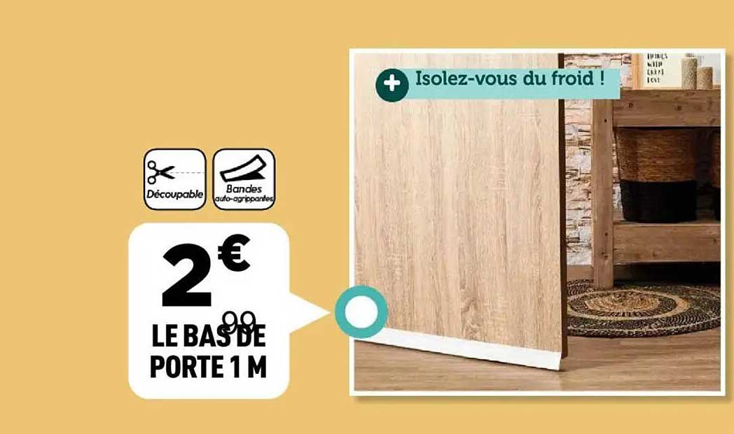 LE BAS DE PORTE 1 M