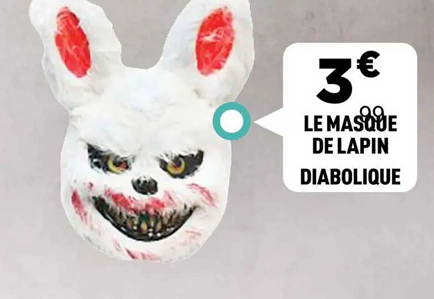LE MASQUE DE LAPIN DIABOLIQUE