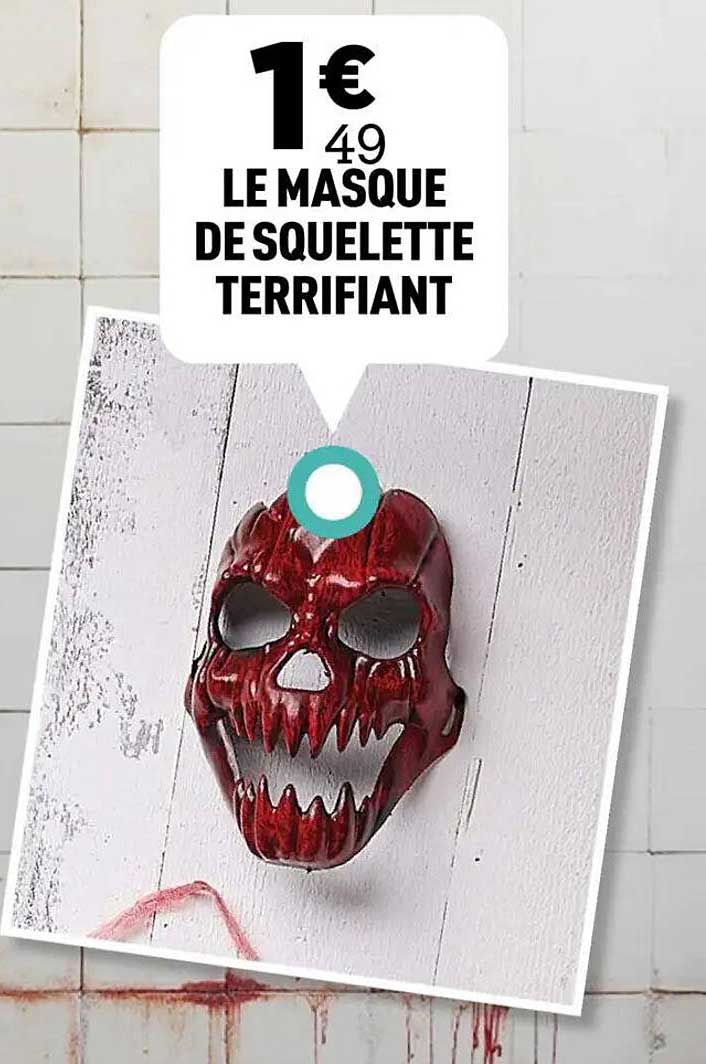 LE MASQUE DE SQUELETTE TERRIFIANT