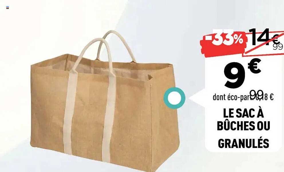 LE SAC À BÛCHES OU GRANULÉS