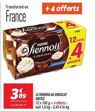 LE VIENNOIS AU CHOCOLAT NESTLÉ